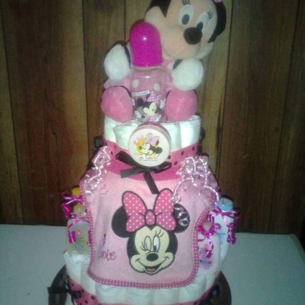 Minnie Mouse Diapercake